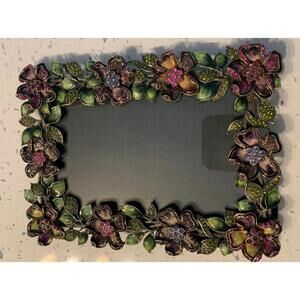 Enamel Flower 4" X 6" Photo Frame